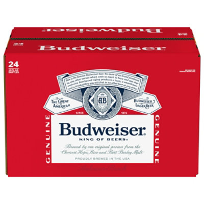 Budweiser American Lager Beer in Bottles - 24 - 12 Fl. Oz. - Image 3