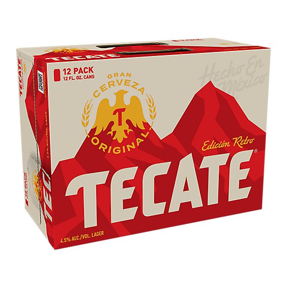 Tecate Original Mexican Lager Beer Cans - 12-12 Fl. Oz.