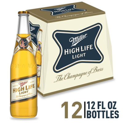 Miller High Life Light Beer American Style Light Lager 4.1% ABV Bottles - 12-12 Fl. Oz. - Image 1