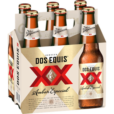 Dos Equis Ambar Mexican Lager Beer Bottles - 6-12 Fl. Oz. - Image 1