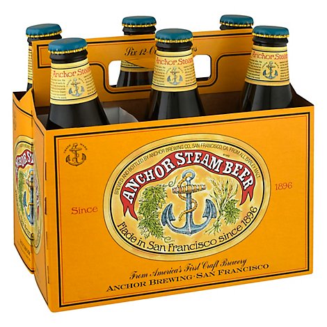 Anchor Steam Ale Beer Bottles - 6-12 Fl. Oz.