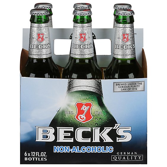 Becks Beer Non-Alcoholic Bottles - 6-12 Fl. Oz.
