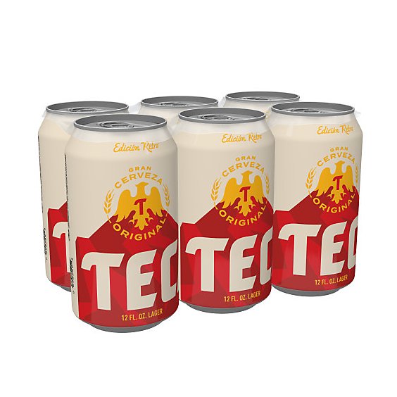 Tecate Original Mexican Lager Beer Cans - 6-12 Fl. Oz.