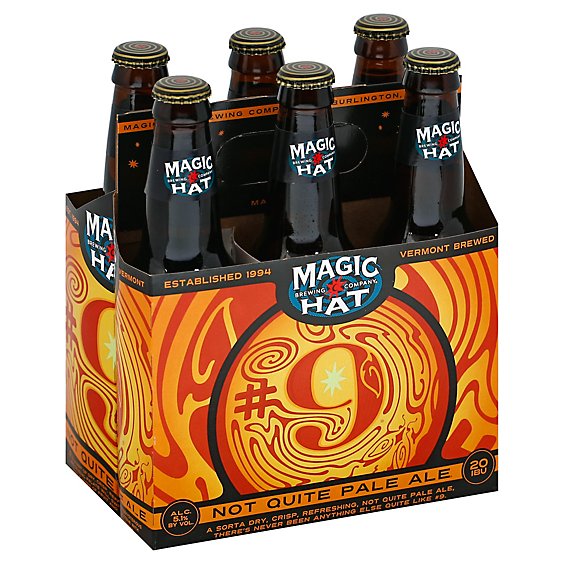 Magic Hat Not Quite Pale Ale Beer Bottles - 6-12 Fl. Oz.