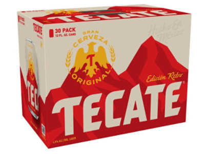 Tecate Original Mexican Lager Beer Cans - 30-12 Fl. Oz.