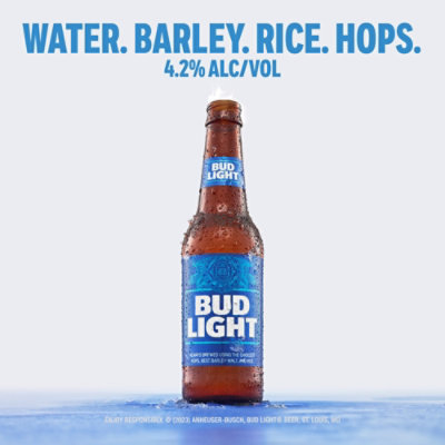 Bud Light American Lager Beer in Bottles - 24 - 12 Fl. Oz. - Image 3