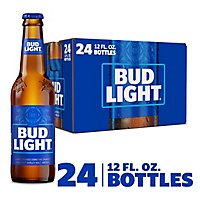 Bud Light Beer Bottles - 24-12 Fl. Oz. - Image 1