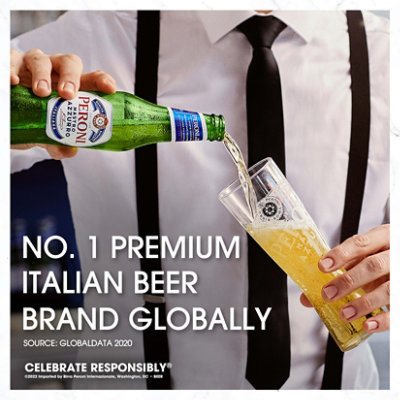 Peroni Nastro Azzurro Pale Lager Beer 5% ABV Bottles - 6-12 Fl. Oz. - Image 5