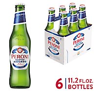 Peroni Nastro Azzurro Beer Import Pale Lager 5.1% ABV Bottles - 6-330 Ml