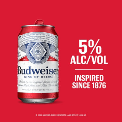 Budweiser American Lager Beer in Cans - 18 - 12 Fl. Oz. - Image 5