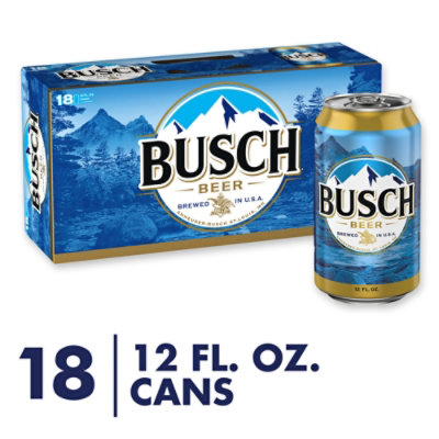 Busch Beer In Cans - 18-12 Fl. Oz. - Image 1