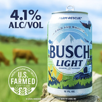 Busch Light American Lager Beer Can - 18 - 12 Fl. Oz. - Image 3