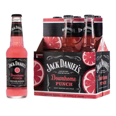 Jack Daniels Cocktails Downhome Punch Country Bottles 6 10 Fl Oz Albertsons