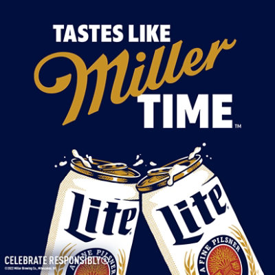 Miller Lite Beer American Style Light Lager 4.2% ABV Cans - 24-12 Fl. Oz. - Image 5