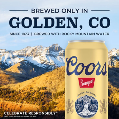 Coors Banquet American Style Lager Beer 5% ABV Cans - 18-12 Fl. Oz. - Image 3