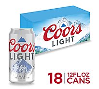 Coors Light Beer American Style Light Lager 4.2% ABV Cans - 18-12 Fl. Oz.