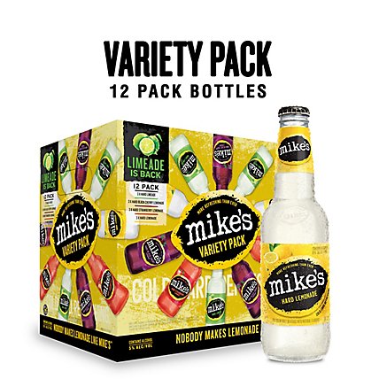 Mikes Hard Beverage Cool Hard Refreshing My Party Picks Variety Pack Bottle - 12-11.2 Fl. Oz. - Image 1