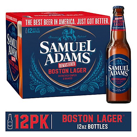 Samuel Adams Beer Boston Lager Bottles - 12-12 Fl. Oz.