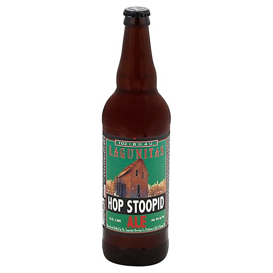 Lagunitas Beer Hop Stoopid Ale Bottle - 22 Fl. Oz.