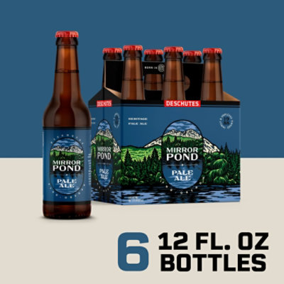 Deschutes Mirror Pond Pale Ale Beer Bottles - 6-12 Fl. Oz. - Image 2