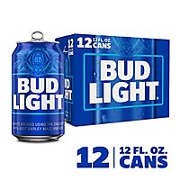 Bud Light Beer Cans - 12-12 Fl. Oz. - Image 1