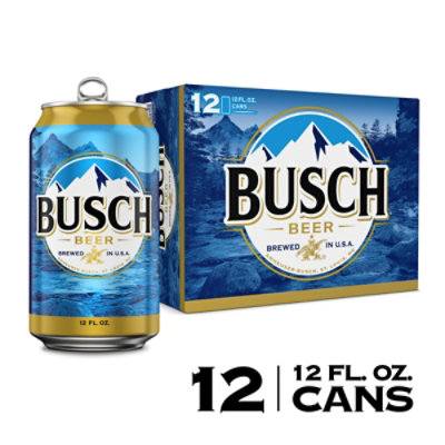 Busch Beer Cans - 12-12 Fl. Oz. - Image 1