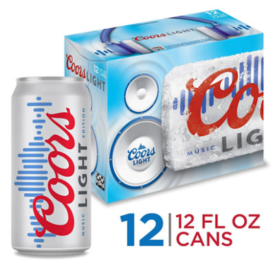 Coors Light American Style Light Lager Beer 4.2% ABV Cans - 12-12 Fl. Oz. - Image 1