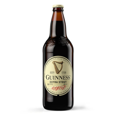 Guinness Extra Stout Beer Bottle - 22 Fl. Oz.