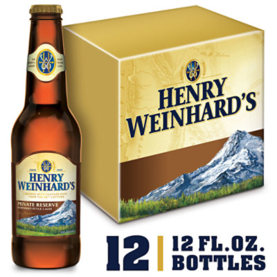 Henry Weinhard's Private Reserve Craft Beer American Pale Lager 4.7% ABV Bottles - 12-12 Fl. Oz.