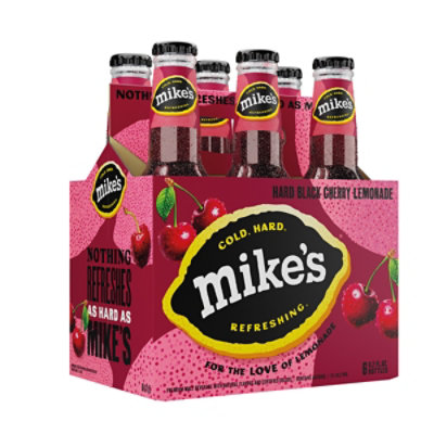 Mikes Hard Beverage Cool Hard Refreshing Lemonade Black Cherry Bottle - 6-11.2 Fl. Oz. - Image 1