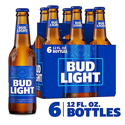 Bud Light Beer Bottles - 6-12 Fl. Oz. - Image 1