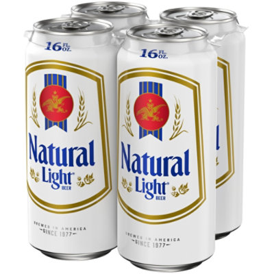 Natural Light Beer 4.2% ABV In Cans - 4-16 Fl. Oz. - Image 1