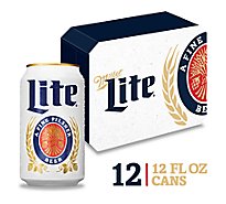Miller Lite Beer American Style Light Lager 4.2% ABV Cans - 12-12 Fl. Oz.