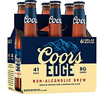 Coors Edge Non Alcoholic Lager 0.4% ABV Bottles - 6-12 Fl. Oz.