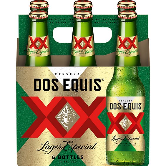Dos Equis Mexican Lager Beer Bottles - 6-12 Fl. Oz.