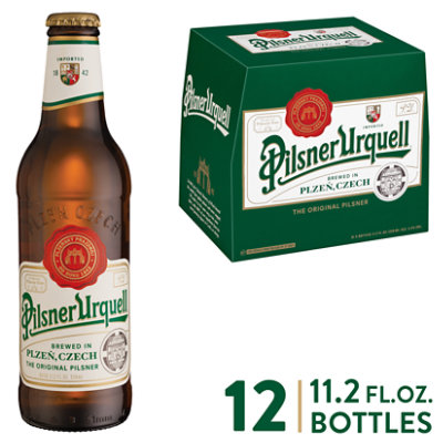 Pilsner Urquell Bohemian Pilsner Beer 4.4% ABV Bottles - 12-330 Ml - Image 1