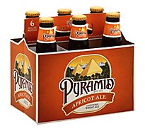 Pyramid Beer Ale Unfiltered Wheat Apricot In Bottles 5.1% ABV - 6-12 Fl. Oz.