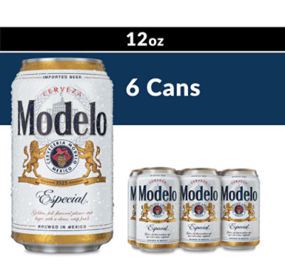 Modelo Especial Lager Mexican Beer 4.4% ABV Can - 6-12 Fl. Oz. - Image 1