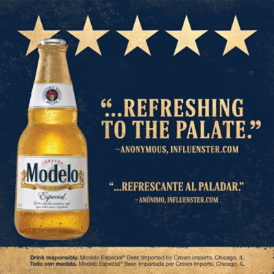 Modelo Especial Lager Mexican Beer 4.4% ABV Bottle - 6-12 Fl. Oz. - Image 5