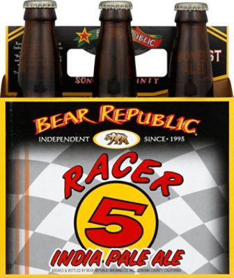 Bear Republic Racer 5 Bottled India Pale Ale Beer Bottles - 6-12 Fl. Oz. - Image 2