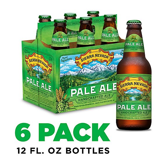 Sierra Nevada Pale Ale Craft Beer In Bottles - 6-12 Oz