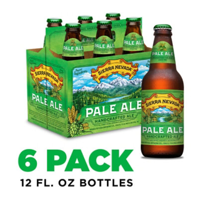 Sierra Nevada Beer Pale Ale Handcrafted Ale Bottles - 6-12 Fl. Oz.