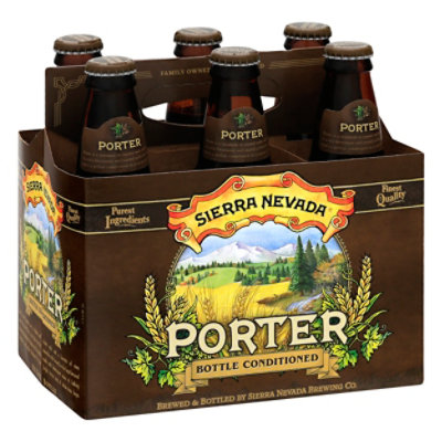 Sierra Nevada Porter Ale Beer Bottles - 6-12 Fl. Oz.