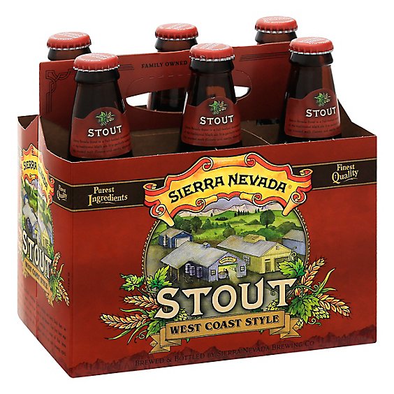 Sierra Nevada Stout Bottle Beer Bottles - 6-12 Fl. Oz.