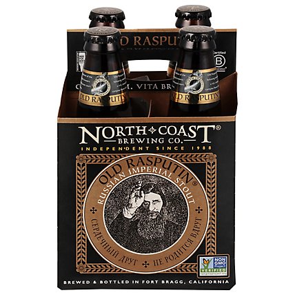 North Coast Brewing Co. Beer Old Rasputin Russian Imperial Stout Bottle - 4-12 Fl. Oz. - Image 1