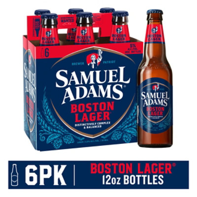 Samuel Adams Beer Boston Lager Pack In Bottles - 6-12 Fl. Oz. - Image 1