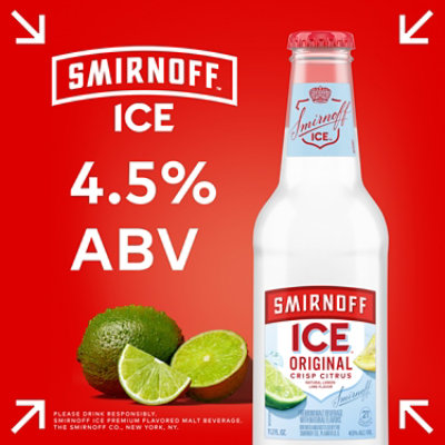Smirnoff Ice Original Malt Beverage 4.5% ABV In Bottles - 6-11.2 Oz - Image 5