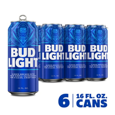 Bud Light Beer In Cans - 6-16 Fl. Oz. - Image 1