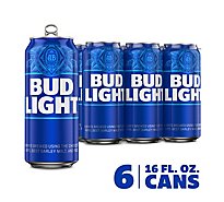 Bud Light Beer Cans - 6-16 Fl. Oz.