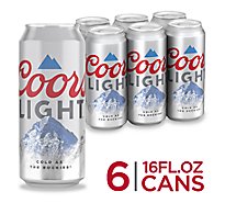 Coors Light Beer American Style Light Lager 4.2% ABV Cans - 6-16 Fl. Oz.